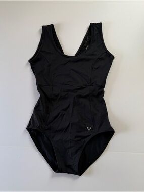 Black Women's Leotard Lace Tank Top